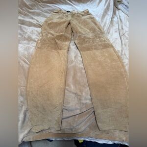 Studio West Vintage Tan Suede Pants 2/4